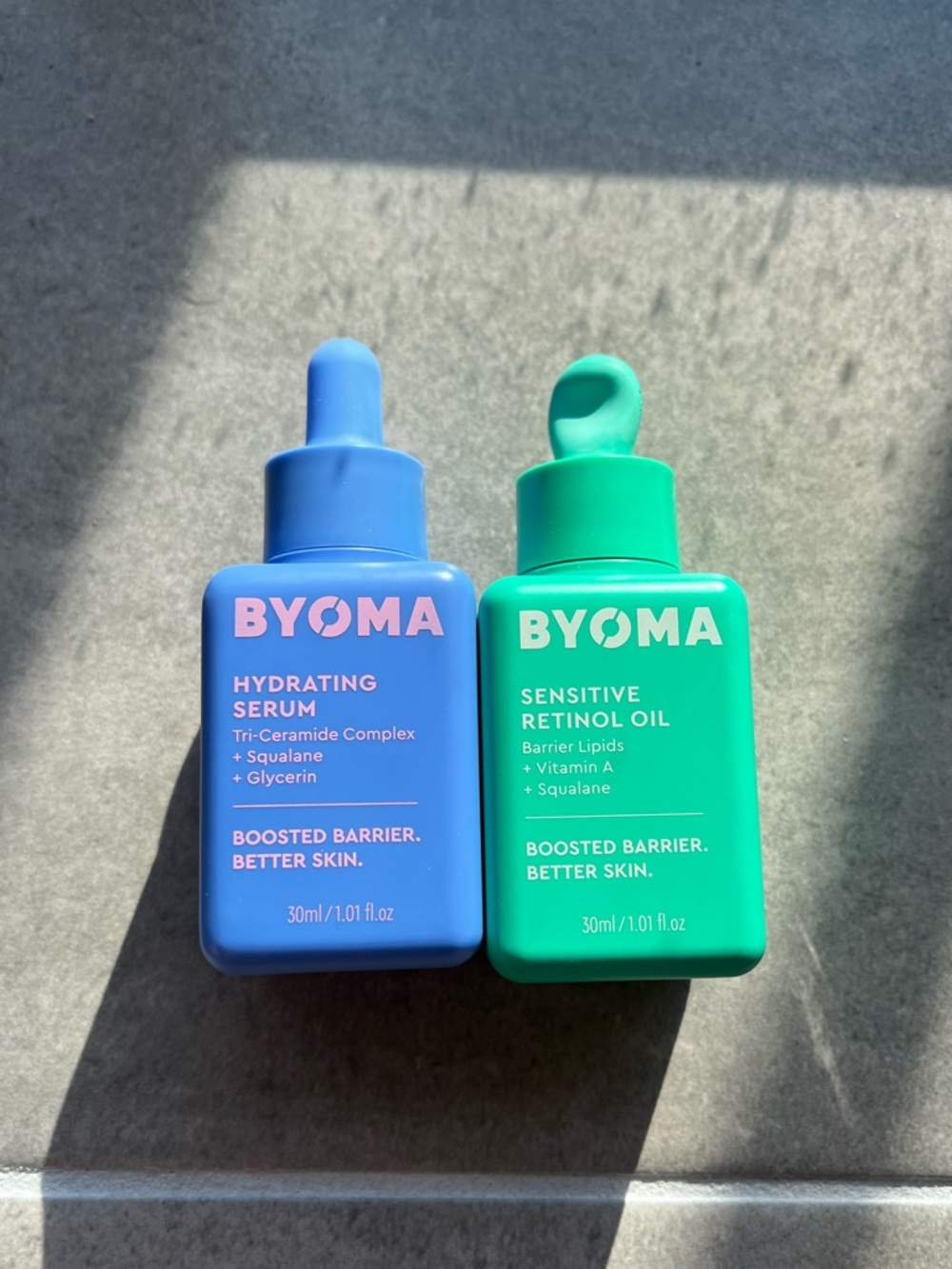 Brand New BYOMA Hydrating Serum & Sensitive Retinol Oil Duo